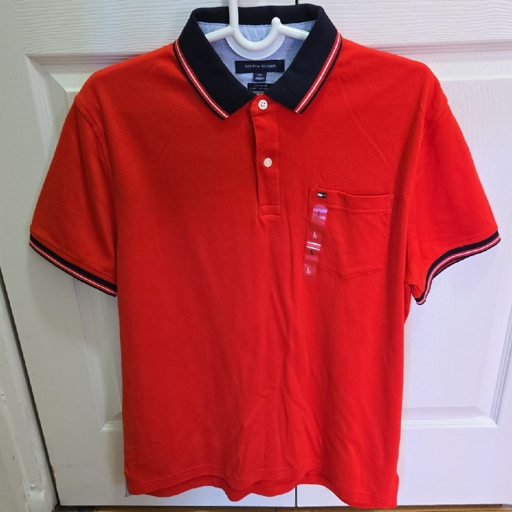 Tommy Hilfiger Men's Red Polo Shirt